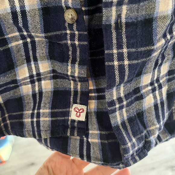 TNA XS plaid oversized flannel - Picture 2 of 3